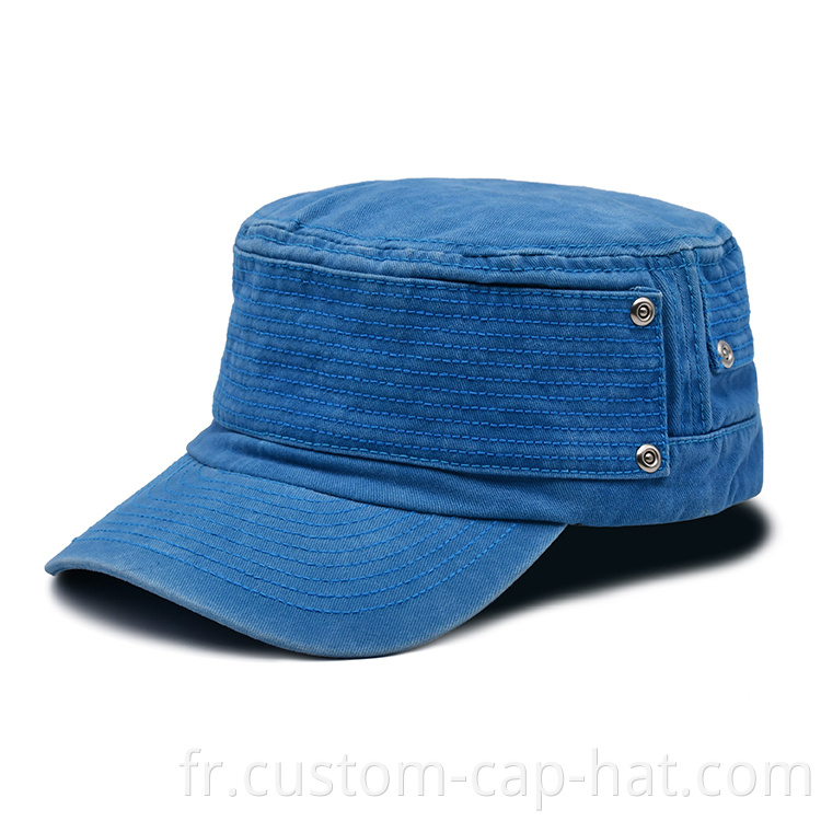 Denim Round Cap